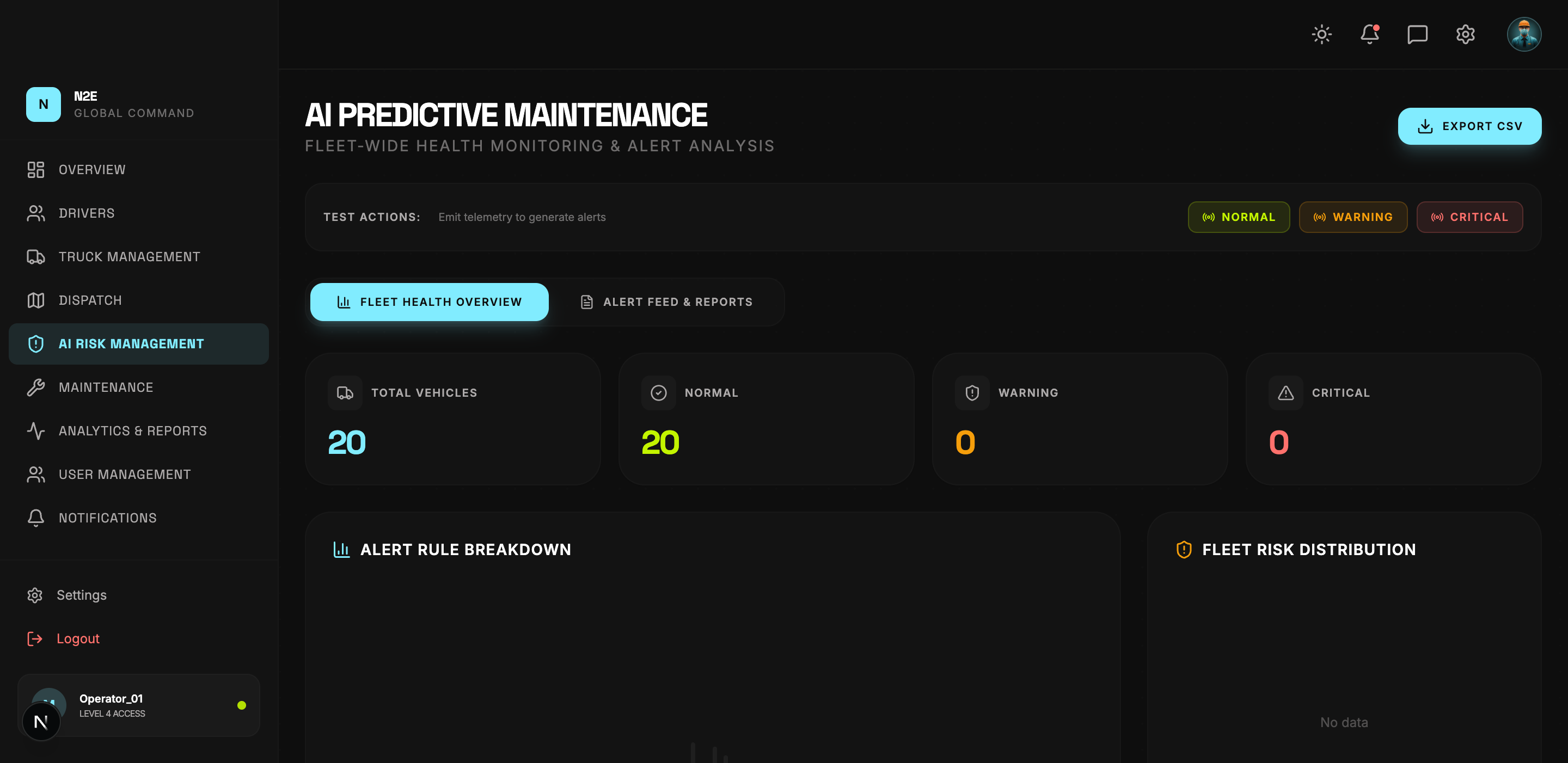 AI risk management page
